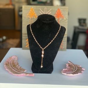 Star drop handmade necklace